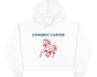 Cowboy crop-hoodie