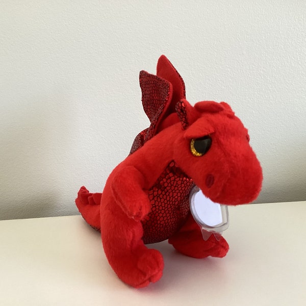 Ty ‘Y Ddraig Goch’ the beanie Red Welsh Dragon…(5-6in)…..Rare…UK Exclusive….MWMT