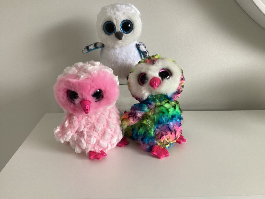 Ty Beanie Boo Owls owen Spells and Twiggy.6in.mwmt - Etsy