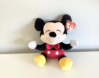 Ty Beanie Baby Mickey Mouse Plush, (7in high)…MWMT