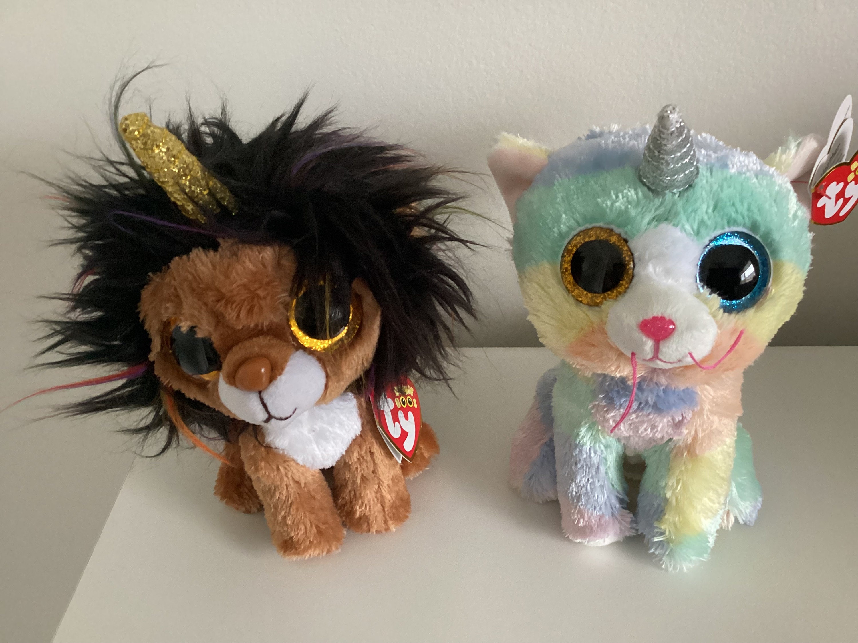 Ty Beanie Boo Unicorns Cat Unicorn Heather and Lion Unicorn Ramsey 6in.excellent Hang Tagscouple of Eye Marks Etsy