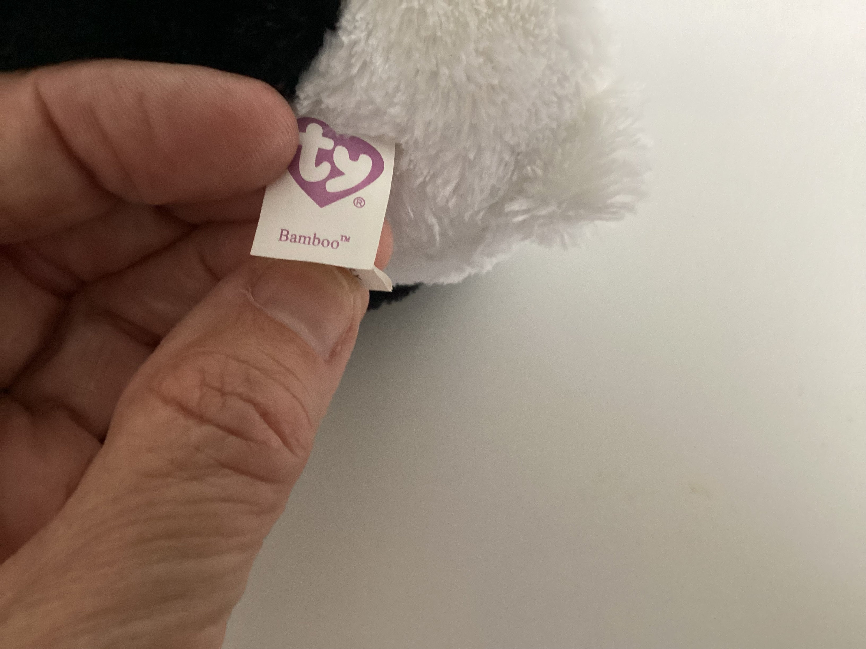 Ty Beanie Boo bamboo the Black and White Panda6in2010solid Eyes.mint Purple  Hang Tagpurple Tush Tag - Etsy