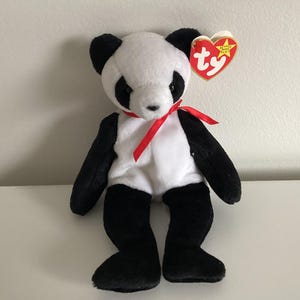 Ty Beanie Baby Fortune Panda - (6 i hög sittning)…