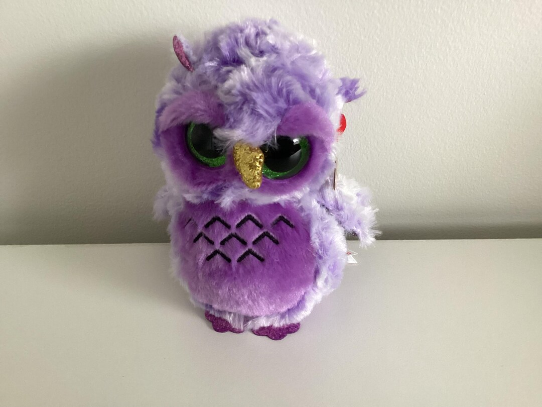Ty Beanie Boo Owlivia, Purple Owl Plush (6in) Etsy