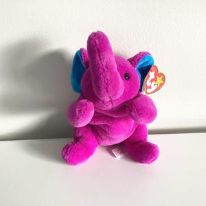 Ty Beanie Baby 30° anniversario "Peanut II" Elefante:..(9 in Long)…Edizione limitata…