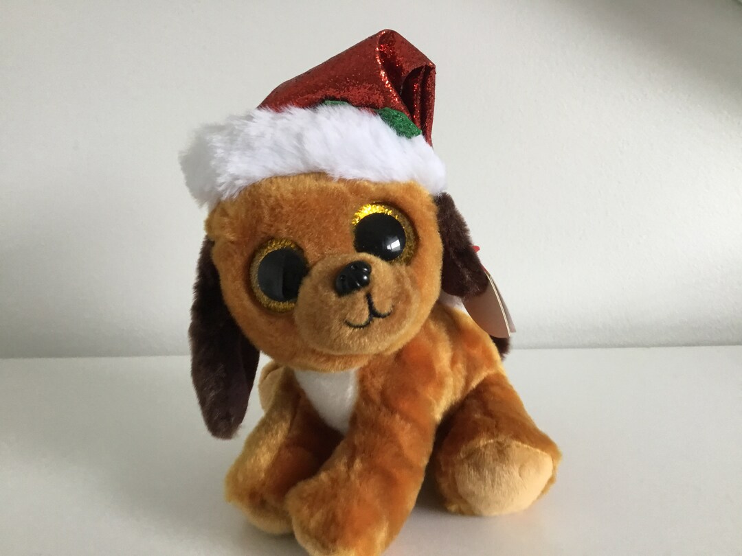 Ty Beanie Boo Christmas howlidays the Brown Christmas Dog Etsy
