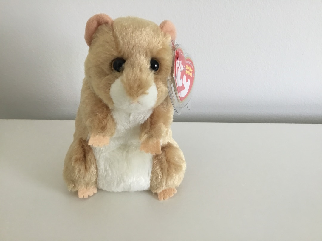 Ty pecan the Very Soft Hamster Beanie 6in .MWMT. Etsy