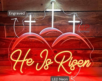 Custom Cross Neon Sign, Jesus Neon Sign, Happy Easter Wall Decor Christian Cross Neon Light Religious Faith Neon Sign Jesus Neon Sign