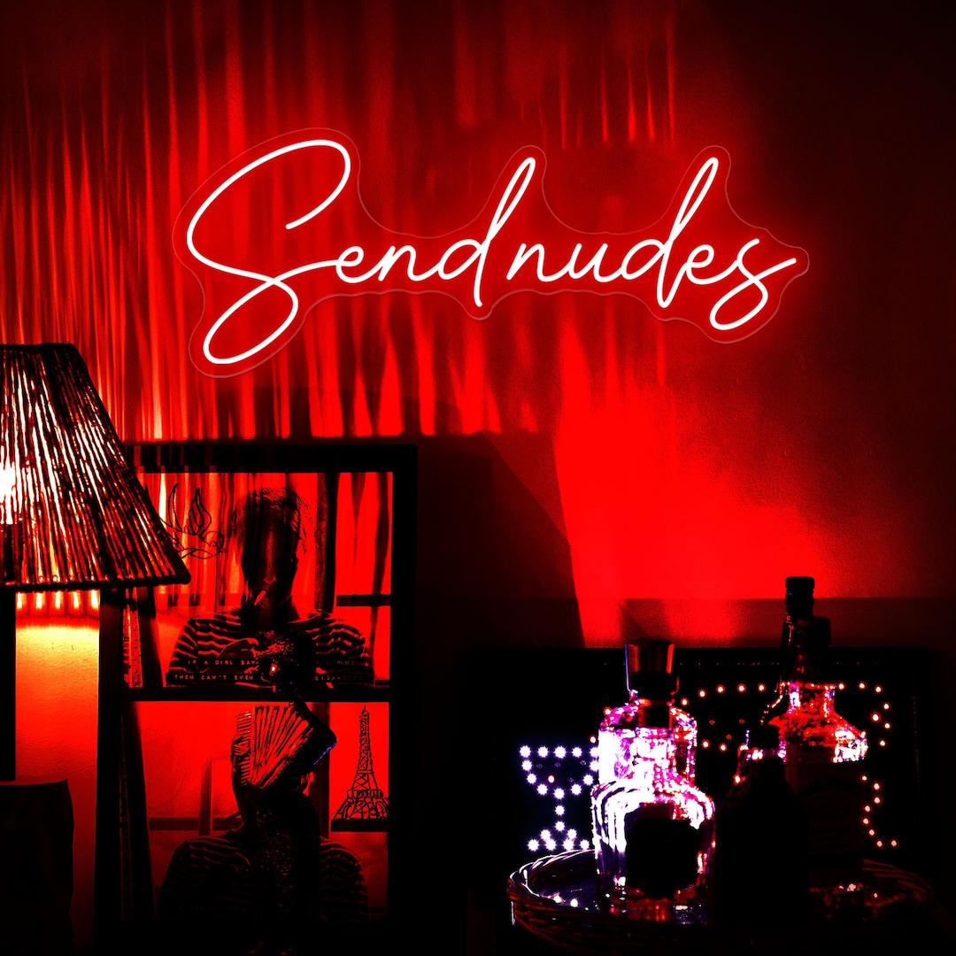 Send Nudes Custom Neon Sign, Send Nudes Neon Sign Flex LED Neon