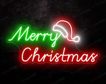 Merry Christmas,Neon Sign Bedroom,Neon Bar Sign,Led Sign for Christmas Eve Home Party Wall Decoration,Party Decor,Christmas Gifts