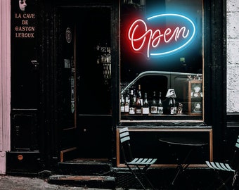 Open Sign Bar Shop, Open Sign LED Neon Signs Beer Bar Club Neon Lights for Business Stores, Retail Shops Window Storefronts Wall Lights