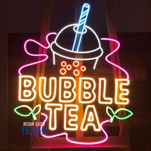 Bubble Tea Neon Sign, Boba Tea Shop Decor, Boba Tea Lights, Boba Tea ...