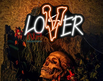 Lover Loser neon sign, Lover LED neon Sign, Loser Neon Sign, Lover Wall Decor, Lover Wall Art, Custom Neon Sign, Valentine Gift