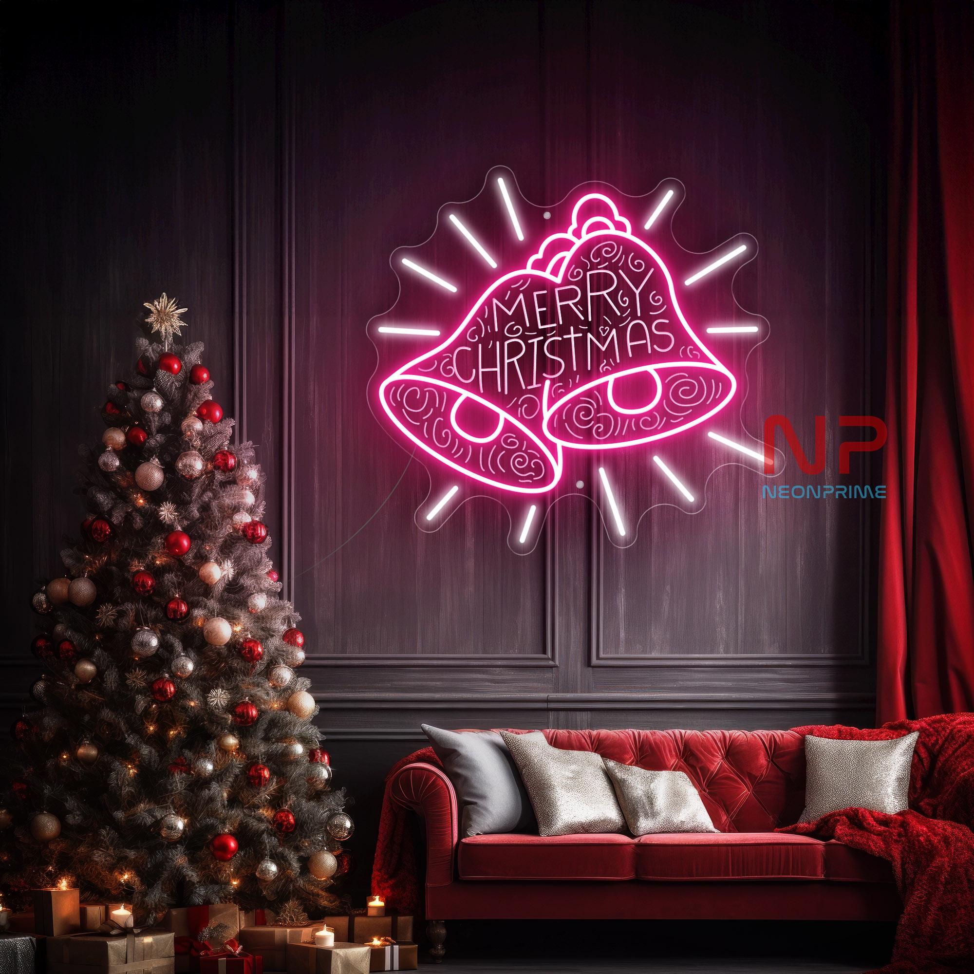クリスマスベルネオンサイン、クリスマスベルデコレーション 