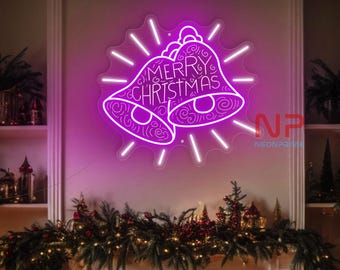 クリスマスベルネオンサイン、クリスマスベルデコレーション 