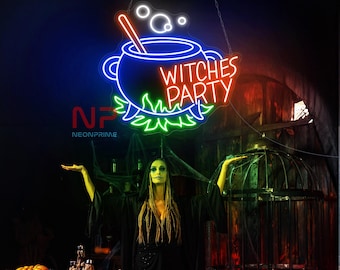 Witch Party Neon Sign, A Musk Neon Sign, Horror Decor Sign, Halloween Neon Sign, Custom Neon Sign, Witch Neon Sign, Gothic Decor Sign