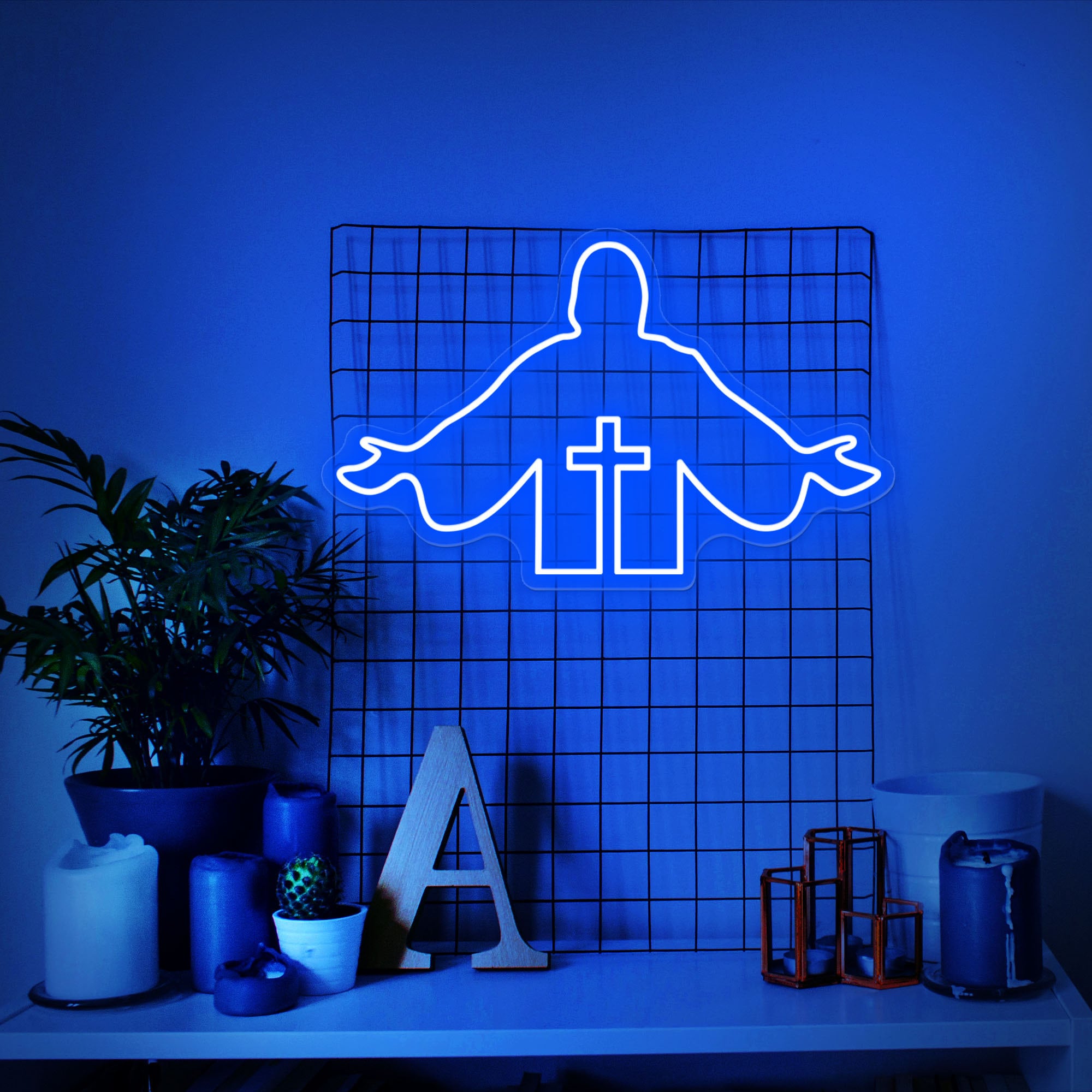 Buy Cross Jesus Home Decoration Neon Sign, Cross Neon Sign