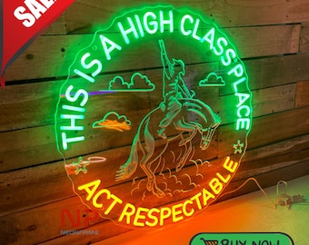 Custom cowboy led-neonbord, cowboyhoed-neonbord, cowboy decor led-neonbord, howdy led-decor neonbord, western neonbord, cadeau voor jongens