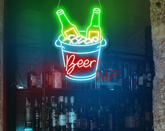 ビール - LEDネオンサイン、壁装飾、壁サイン、ネオンライト - Etsy 日本