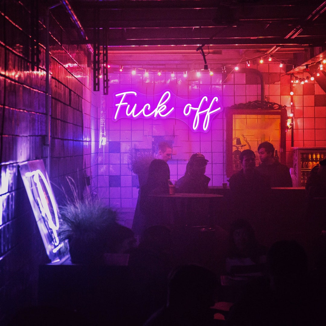 Fuck Off Neon Sign Pink