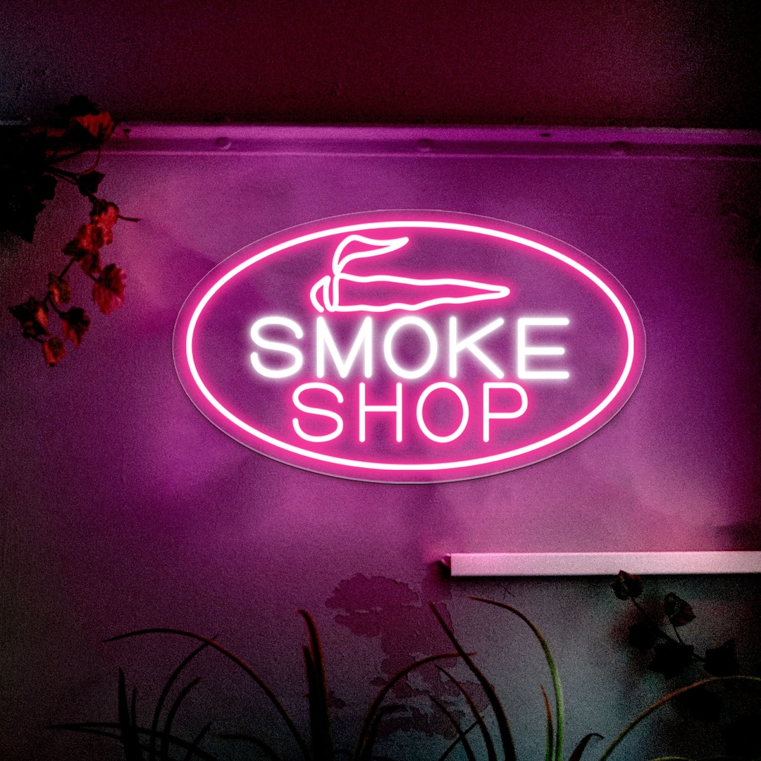 Smoke Shop Led Sign, Custom Neon Sign, Stoner Neon Sign, Smoke Neon