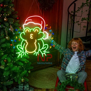Frog Christmas Neon Sign Merry Christmas Neon Sign Christmas Decor Light Christmas Tree Neon Sign Merry Christmas Neon Sign Christmas Gift