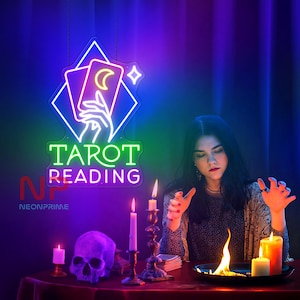 Tarot Readings Neon Sign Astrology Tarot Sign Tarot Cards Reading Psychic Tarot Light Tarot Led Sign Fortune Teller Sign Personalized Gift