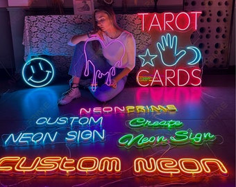 Custom Neon Sign, Neon Sign, Personalized Gifts, Wedding Signs Custom Name Sign Wall Decor, Home Decor, Halloween Neon Sign, Led Neon Lights