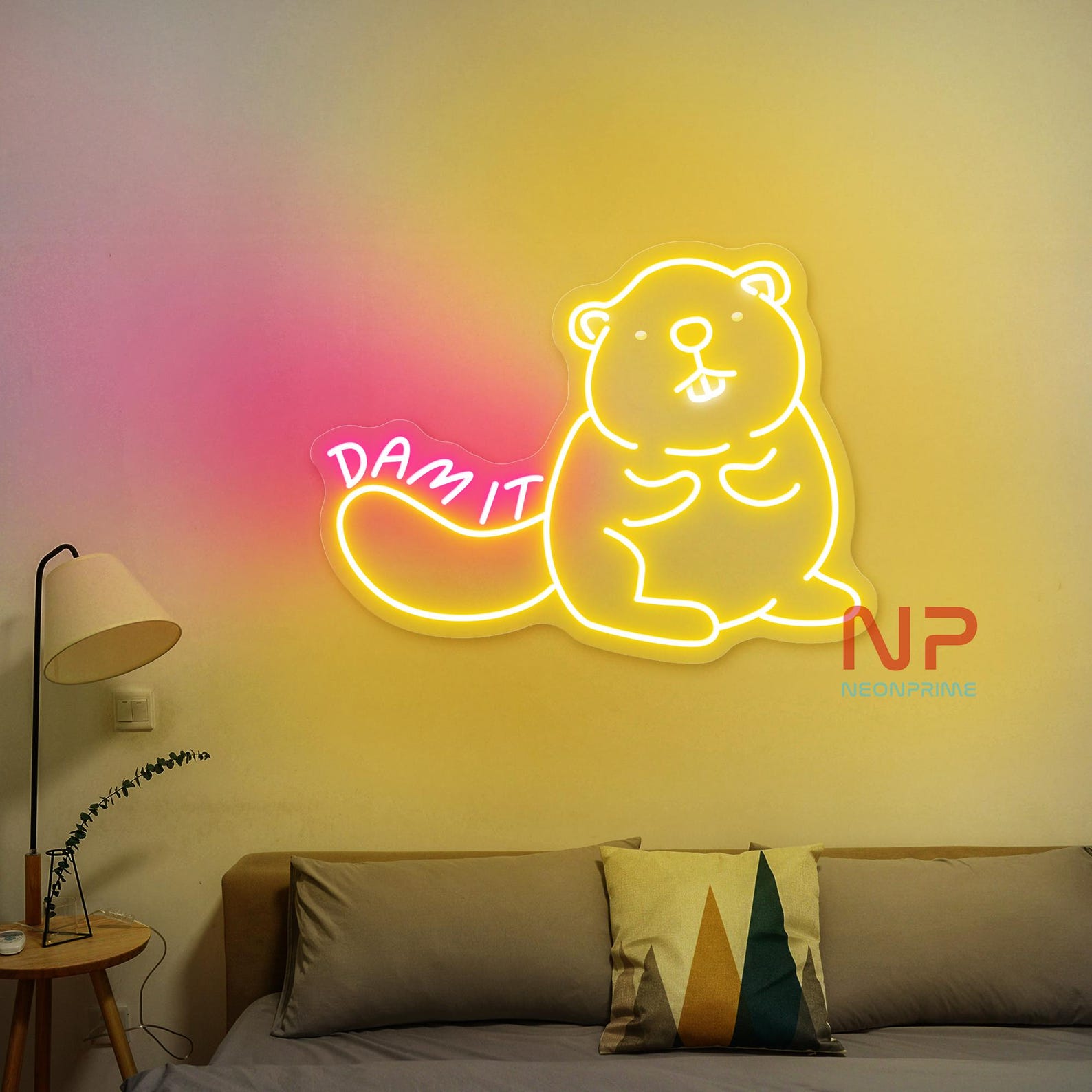 Beaver Dam It Sign Beaver Neon Sign Beaver Led Sign Custom Neon Sign ...