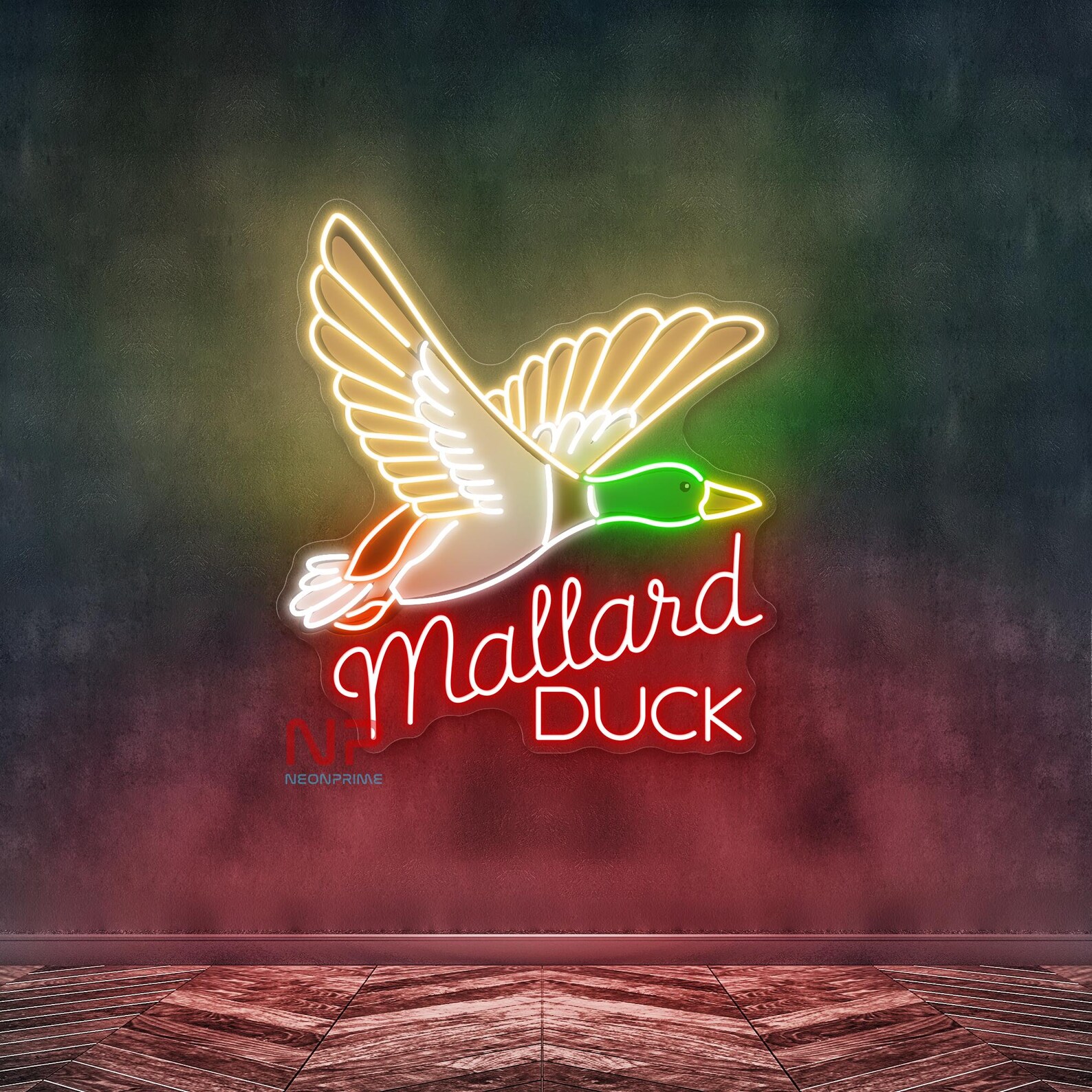 Mallard Duck Neon Light, Mallard Duck Led Light, Duck Led Sign, Duck ...