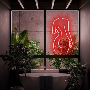 Woman Body Neon Sign, Girl neon sign, Custom neon Sign, Body neon sign,Woman body led light,Bedroom neon light,Female Party Crazy Neon Light
