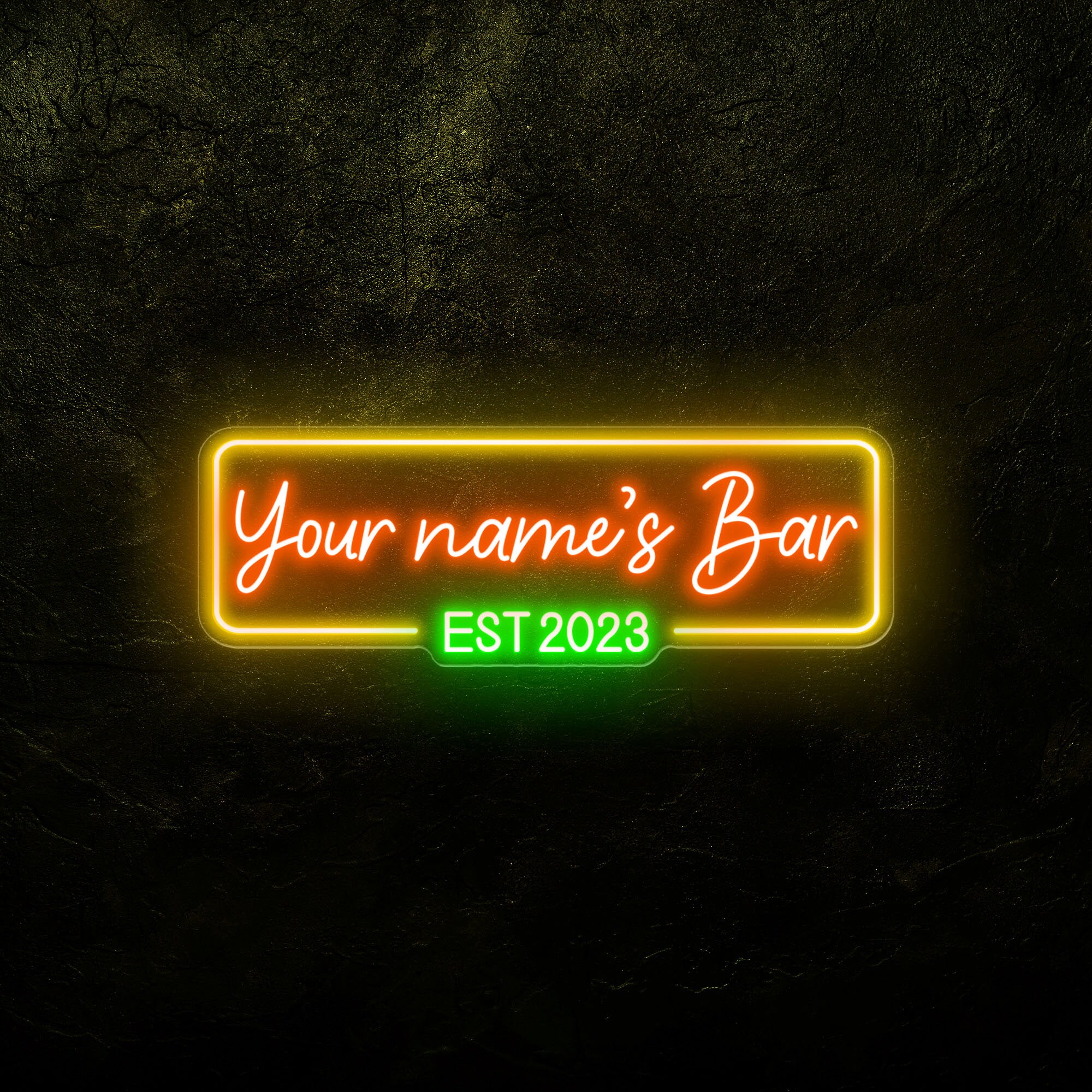 Custom Bar Neon Sign, Personalized Bar Sign Light, Bar Light up Sign ...