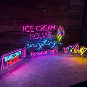 Placa de neon com logotipo personalizado, Placa de neon personalizada, Logotipo de placa de neon personalizada, Placa de logotipo personalizada, Placa de loja personalizada, Decoração de parede para restaurante, Decoração de cozinha