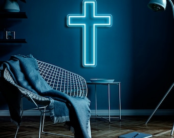Cross Jesus Home Decoration Flex Silicone LED Neon Sign, Custom Led Neon Sign, Holly Cross LED Neon Sign