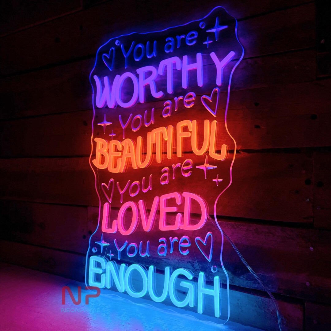 Needa Text Sign Custom Text Neon Led Sign, Personalized Name Sign, Neon Sign Battery ...