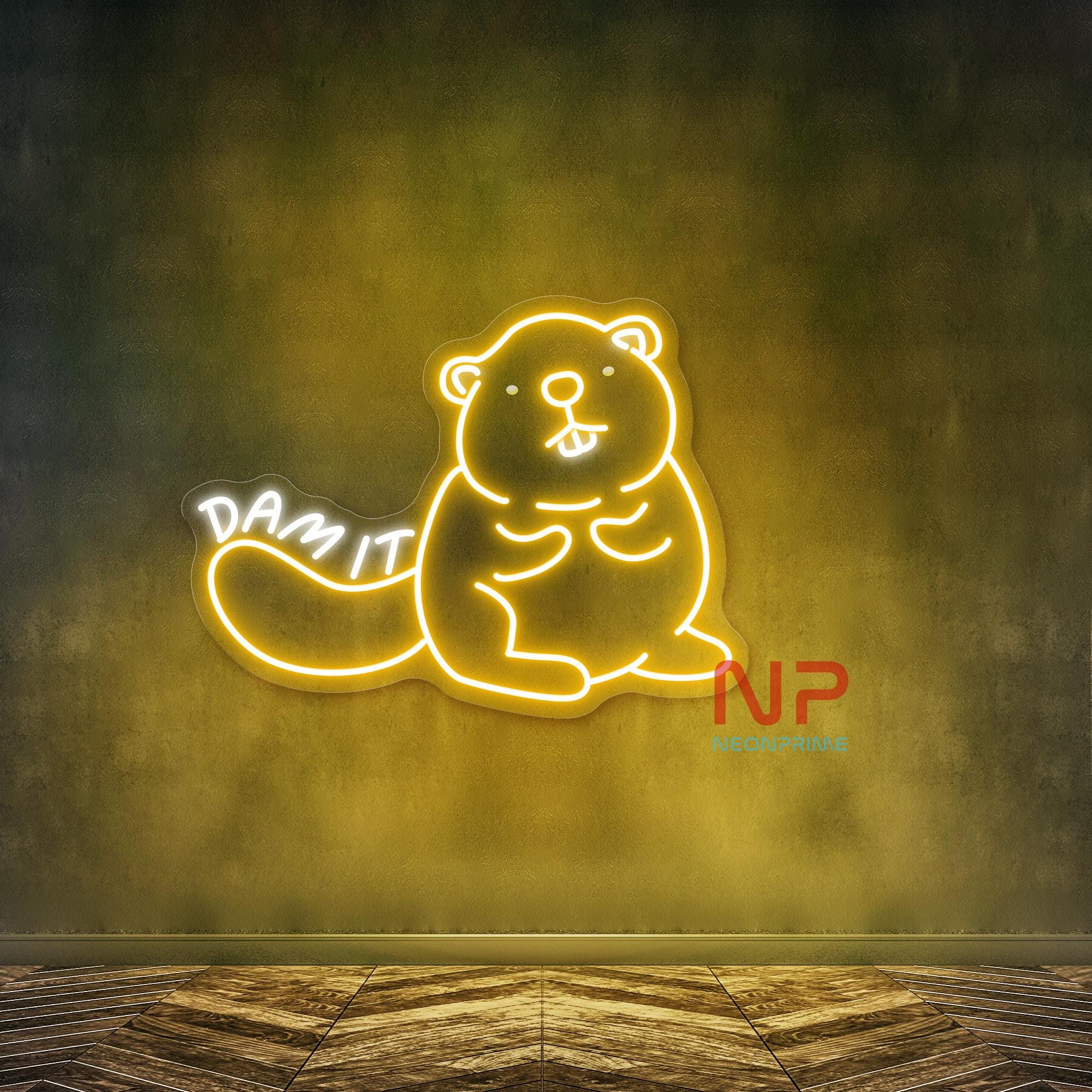 Beaver Dam It Sign Beaver Neon Sign Beaver Led Sign Custom Neon Sign ...