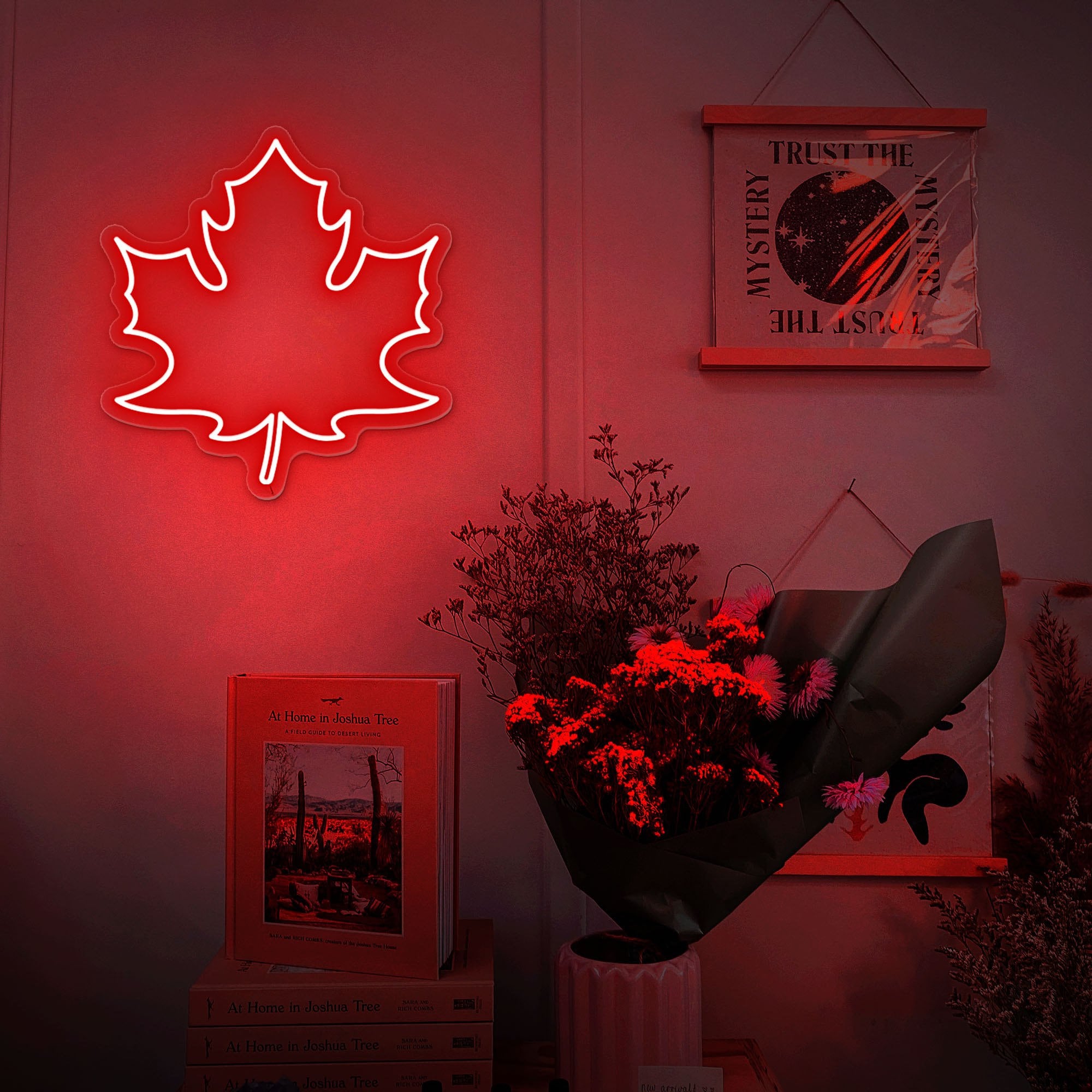 Maple Leaf Neon Sign, Green Leaf Neon Sign, Plant Neon Sign, Neon Maple, Green Aesthetic Neon Sign, Bedroom Neon Sign, Green Lover