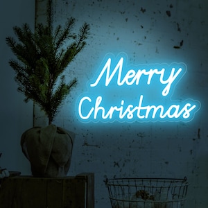 Merry Christmas Custom Neon Sign, Christmas Eve Wall Decoration, Neon Light,Xmas Party Decor,Christmas Decor,Christmas Neon Light Wall Decor