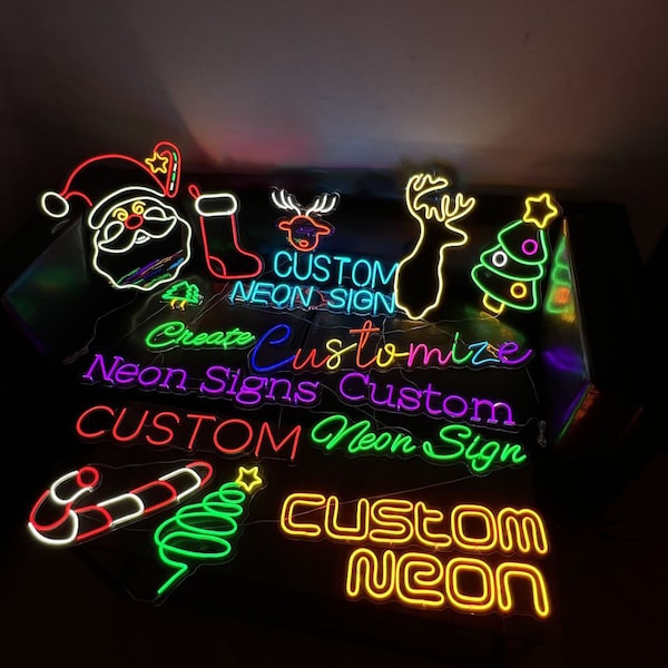 Custom Neon Signs | Aesthetic Custom Neon Signs| LED Neon Sign | Bar Sign | Halloween Neon Sign |Wedding Neon Sign |Personalized Neon Sign|