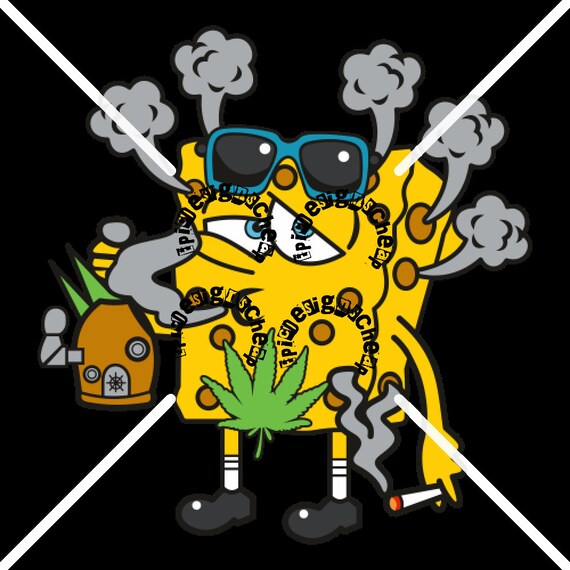Spongebob Squarepants Smoking Bong/weed Etsy