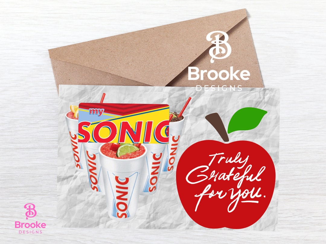 Teacher Printable Sonic Gift Card Holder - Etsy
