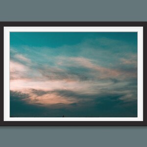 Beach Sunset Sky Photography Print St Augustine Beach Florida Photo Print Coastal Decor Sunset Beach Print Sky Wall Art Coastal Decor Sky
