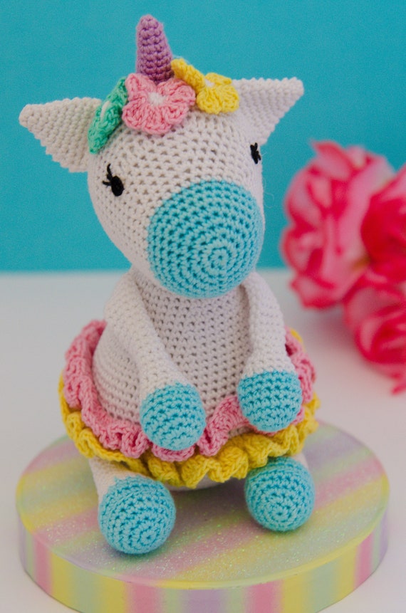 Hand knitted Amigurumi crochet rainbow unicorn soft toy,Cute unicorn soft  toy,new baby toy,enchanting perfect gift for kids,fantasy lovers