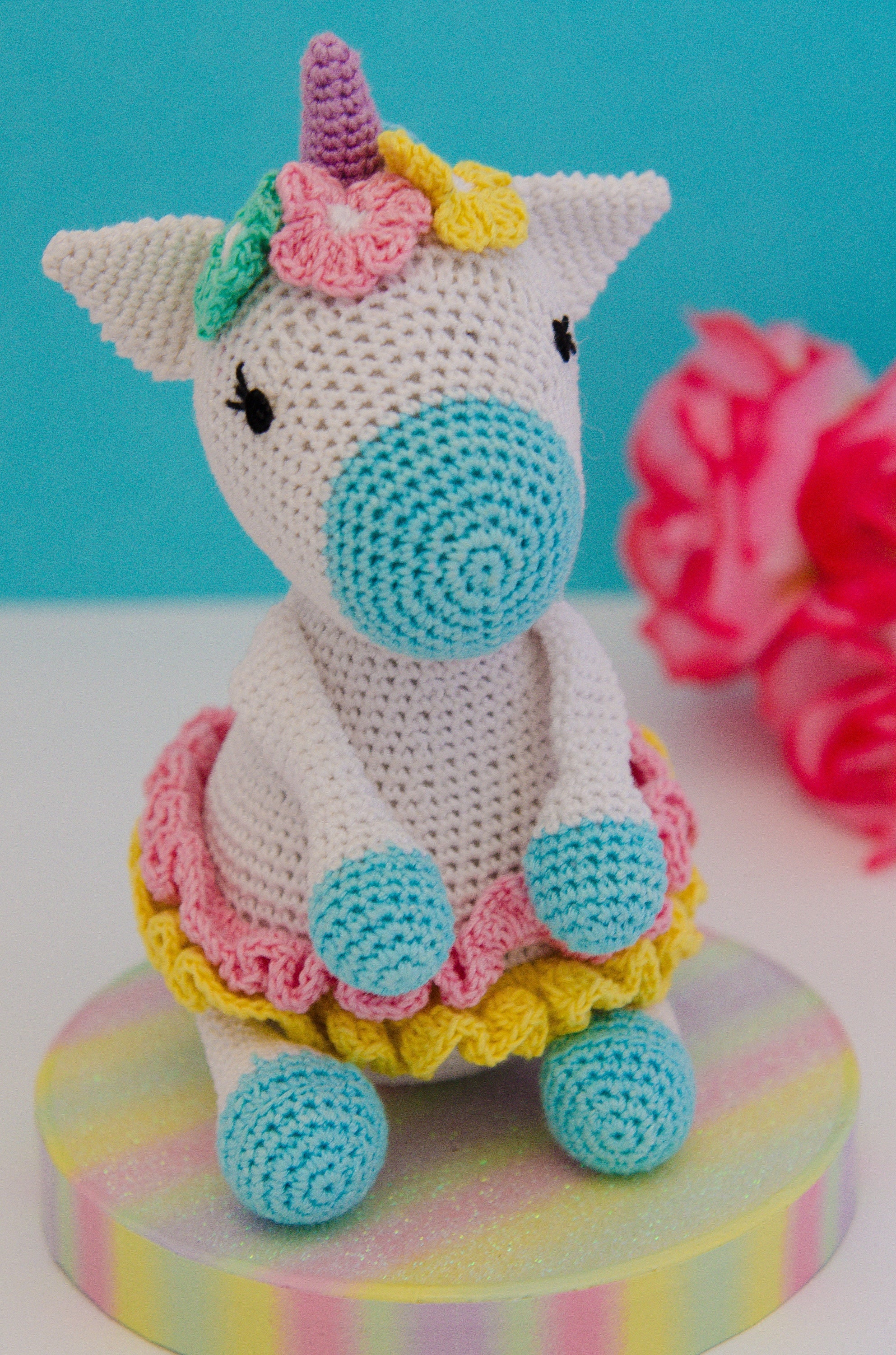 Ganchillo Mini Unicornio Crochet Mini Unicornio Unicornio De