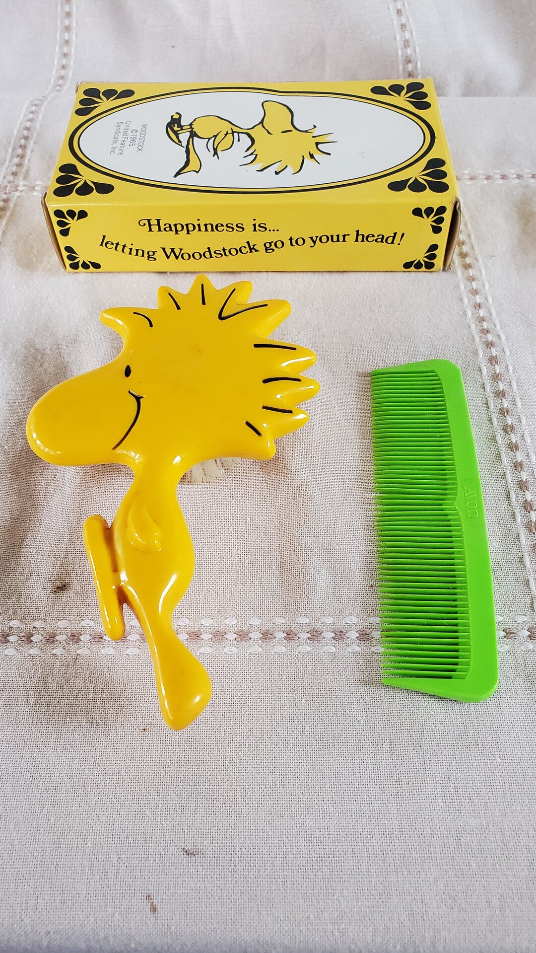 Vintage Avon Woodstock Brush and Comb Etsy