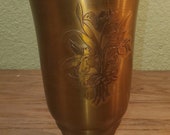 Silvercrest Bronze Vase (1033) 10.25 quot tall