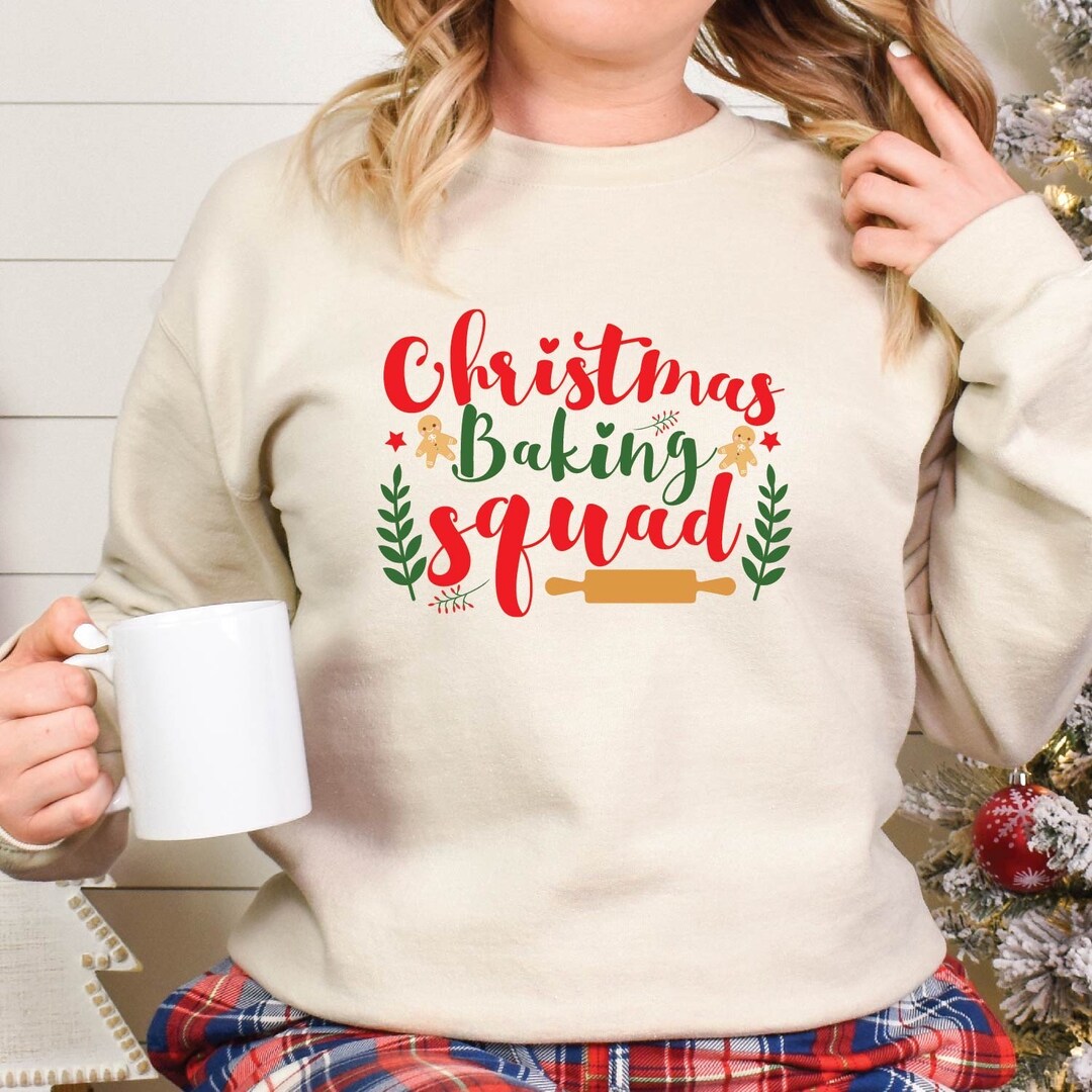 Family Christmas Cookie Squad Shirt Cookie Squad Crewneck Christmas