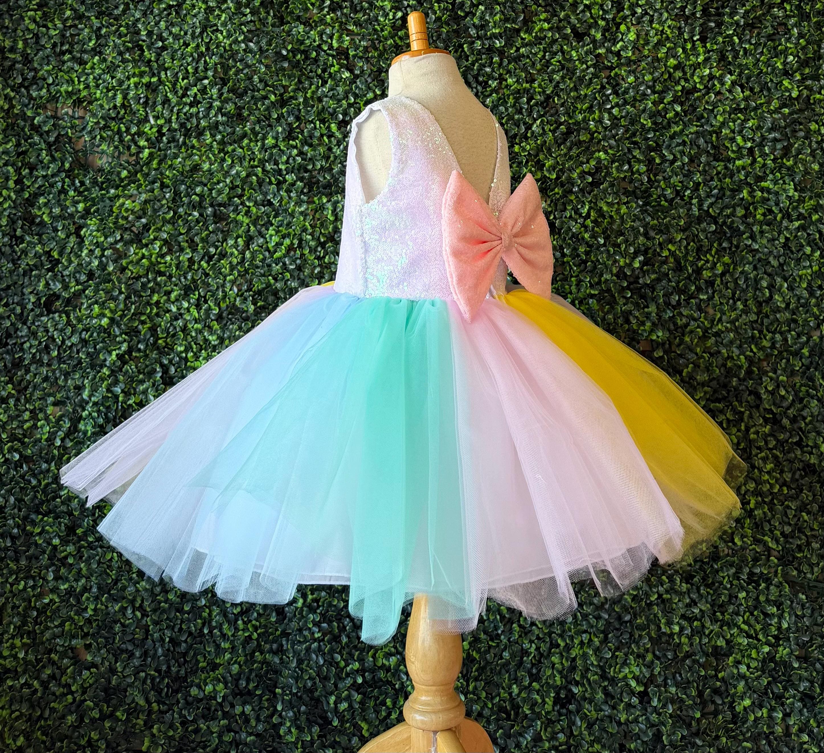 blue dress for baby girl Lovely Strapless A-line Homecoming Dress Rainbow Dress Y2794 –  Simplepromdress