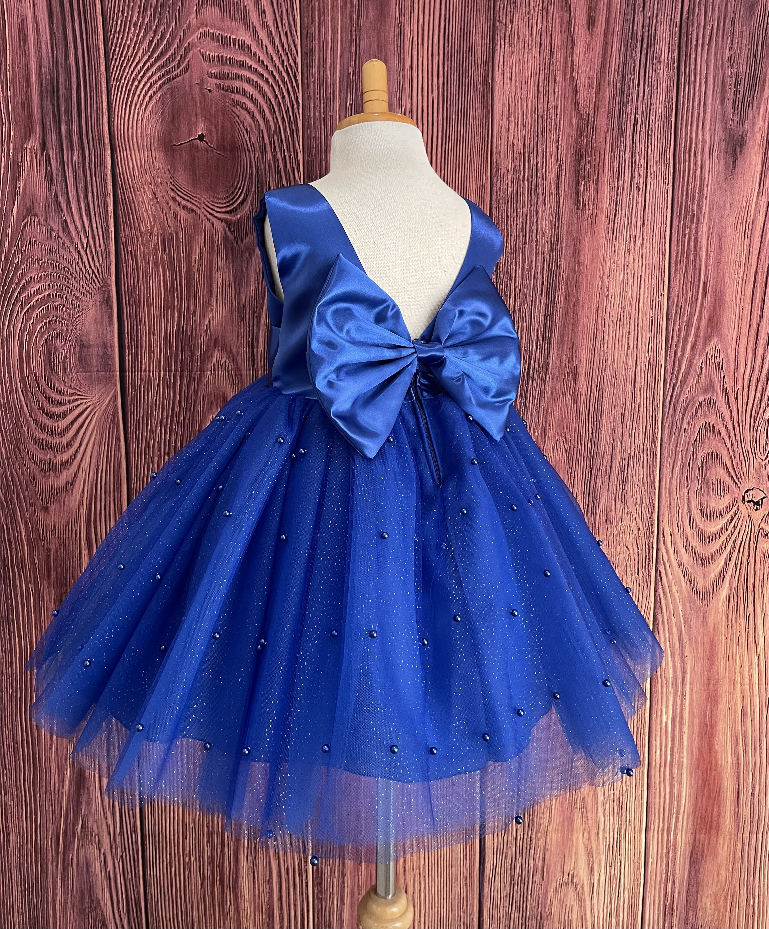 Royal Blue Girl Dress - Etsy, image size:2485x3000