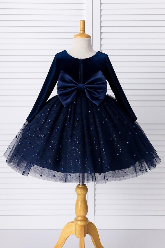 knee length blue velvet dress A-Line Velvet Beads Dark Blue Short Prom Dress, Dark Blue Homecoming Dress US 6 / Blue